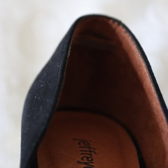 Jeffery Campbell Civil MP Black Suede Gold Pearl Size 9.5 - Picture 2 of 13